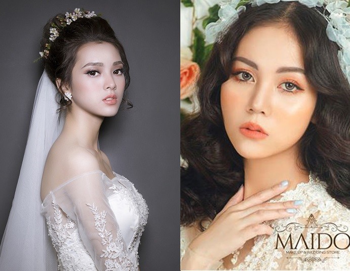 Trang điểm cô dâu kiểu Hàn Quốc với tone cam cá tính