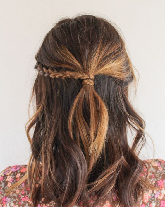 easy half up hairstyles