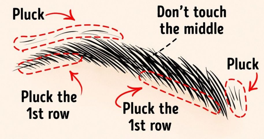 Cách tỉa lông mày bằng nhíp