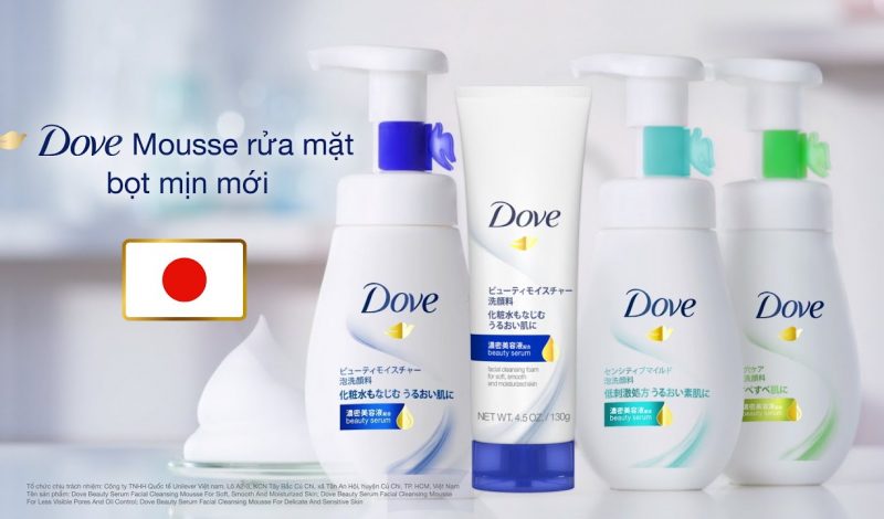 Review Sữa Rửa Mặt Dạng Bọt Dove Tinh Chất Serum đang được yêu thích nhất tại Nhật Bản