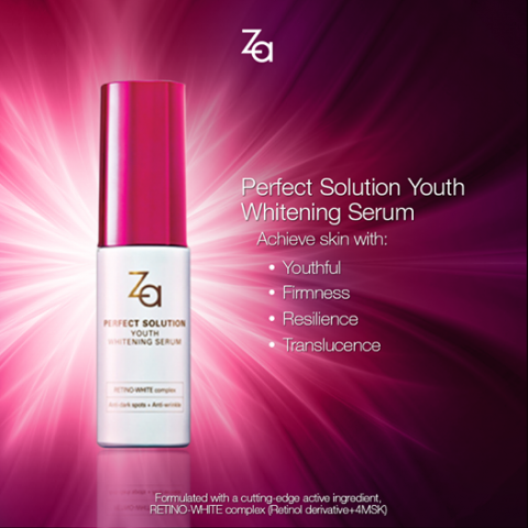 Serum dưỡng trắng ZA Perfect Solution Youth Whitening Serum 30ml cho tuổi 20