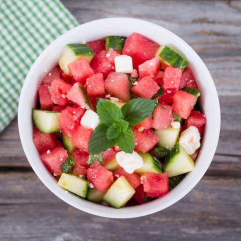 Cool watermelon dish in summer