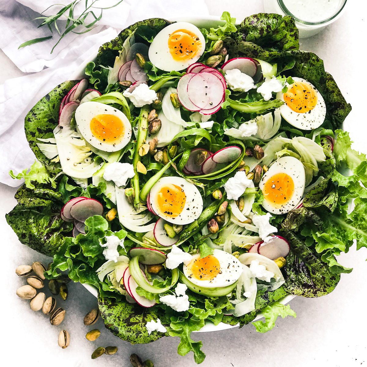 salad giảm cân với trứng