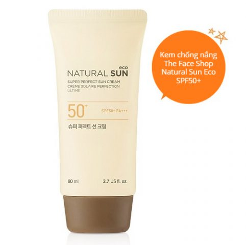 Kem chống nắng Hàn Quốc The Face Shop Natural Sun Eco SPF50+