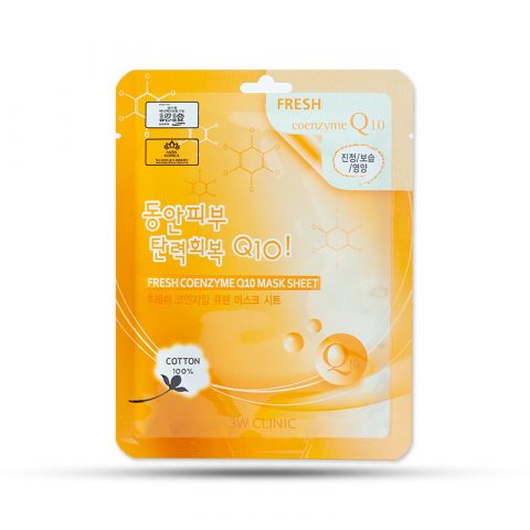 Mặt Nạ collagen Hàn Quốc 3W Clinic Fresh Coenzyme Q10 Mask Sheet