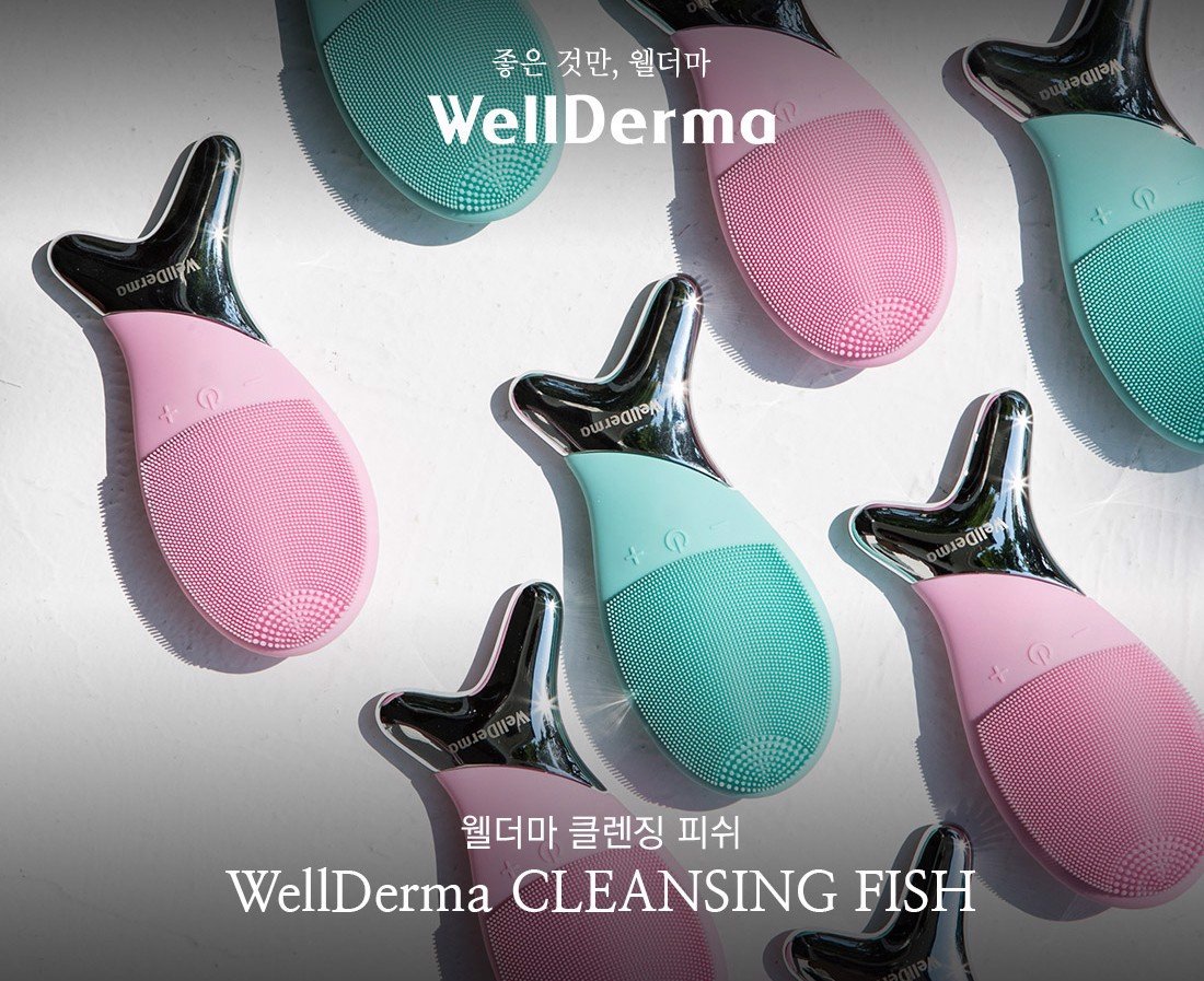 máy rửa mặt Wellderma làm sạch da và massage 