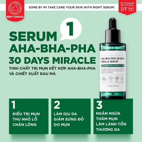 Serum trị mụn dưỡng da Some By Mi AHA-BHA-PHA 30 Days Miracle