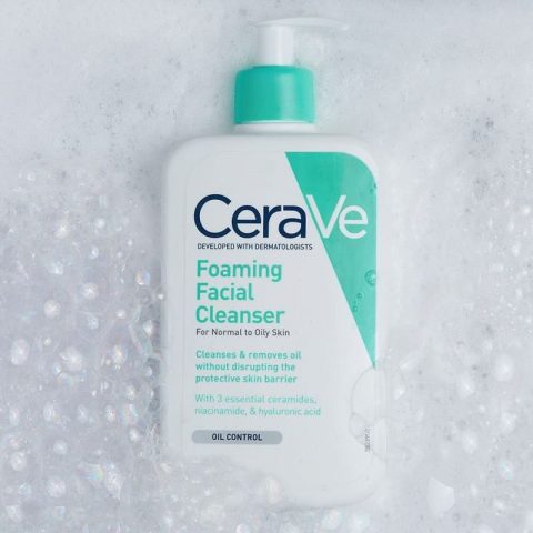 Sữa rửa mặt cho da hỗn hợp thiên dầu CeraVe Foaming Facial Cleanser