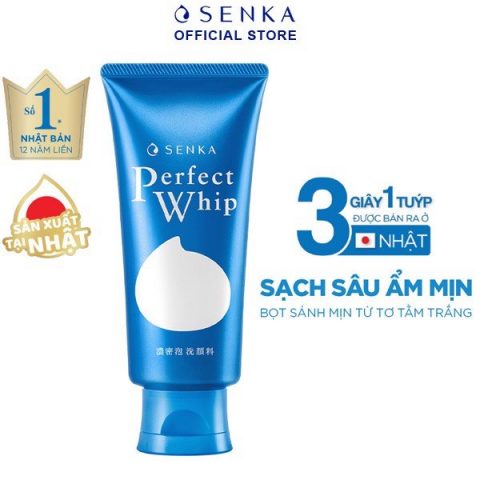 Sữa rửa mặt trắng da Senka Perfect Whip