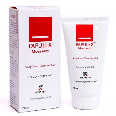 Sữa rửa mặt trị mụn Papulex Moussant Soap Cleansing Gel
