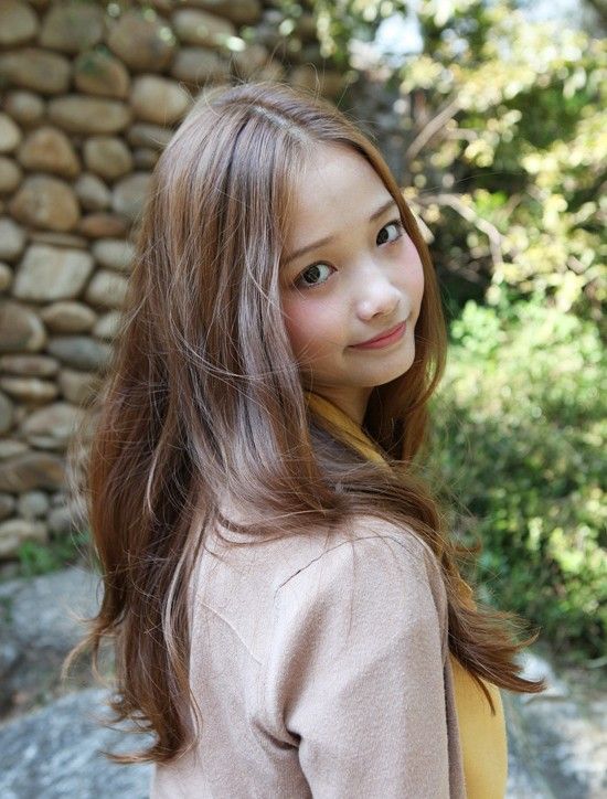 Image result for brown caramel hair korean