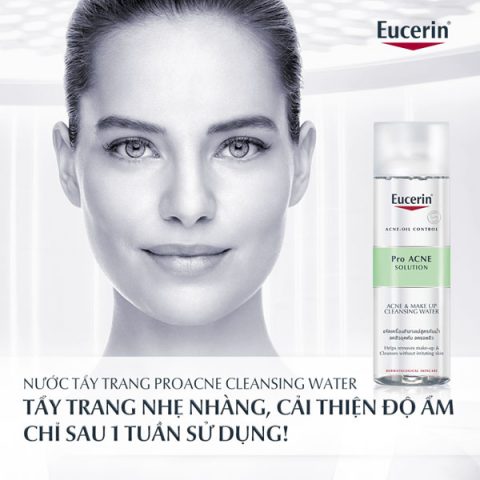 Nước tẩy trang Eucerin Pro ACNE Solution Acne & Make-up Cleansing Water 
