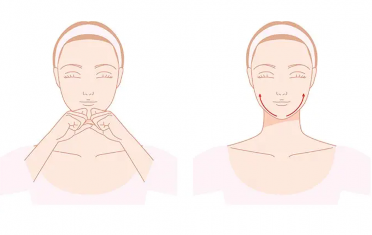Cách massage mặt vùng cằm