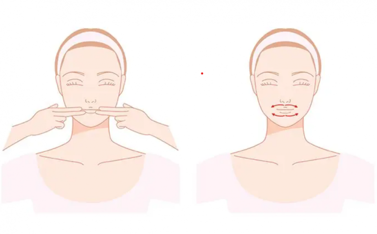 Cách massage vùng miệng