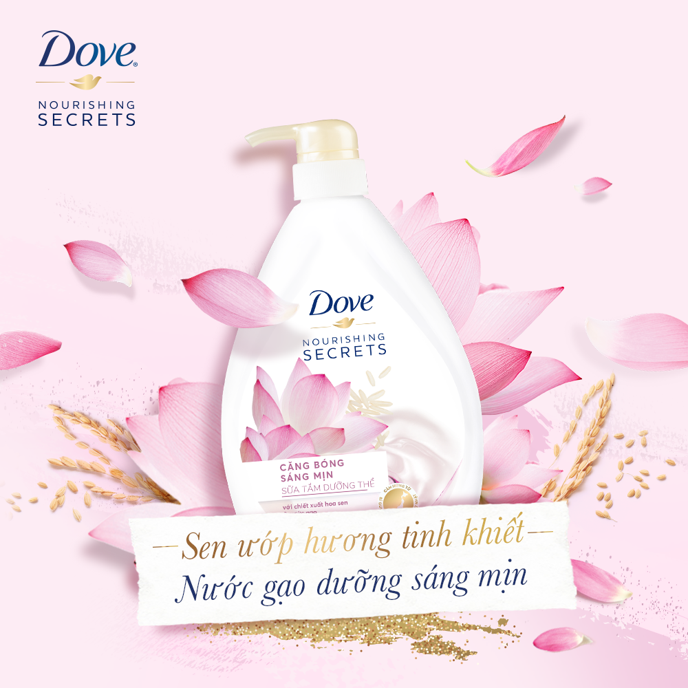 Dove hoa sen và nước gạo - Nourishing Secrets