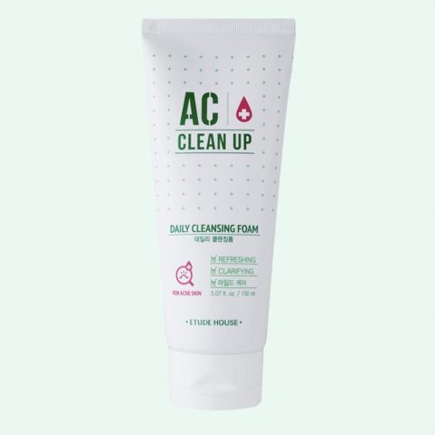 Sữa rửa mặt cleansing foam Hàn Quốc - Etude House AC Clean Up Daily Acne 