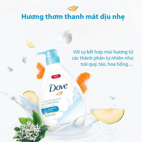 Sữa Tắm Trắng Da Dove Aqua Moisture