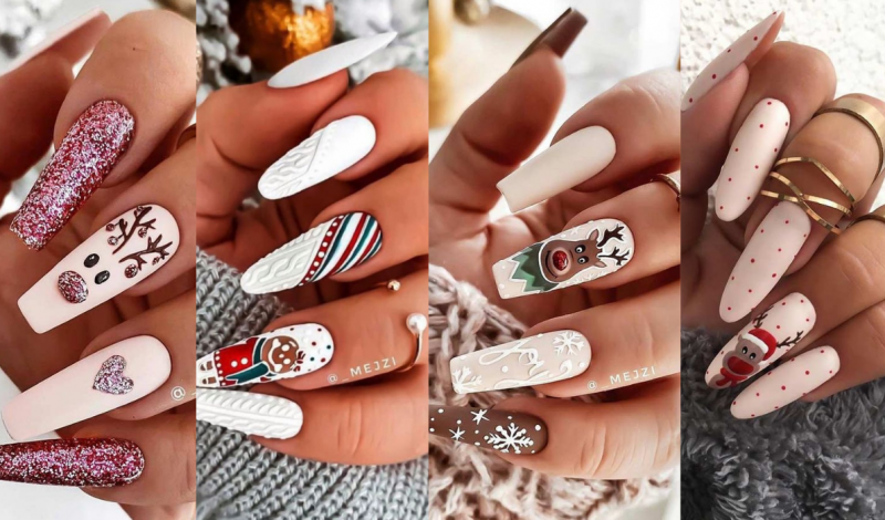 19 mẫu nail đẹp đơn giản mang đậm màu sắc Giáng sinh cho nàng