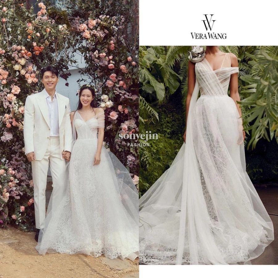 Chiếc váy Camellia của Son Ye Jin thuộc Bộ sưu tập Xuân - Hè 2020 của Vera Wang, có giá khoảng 11.625 USD (265 triệu đồng) 