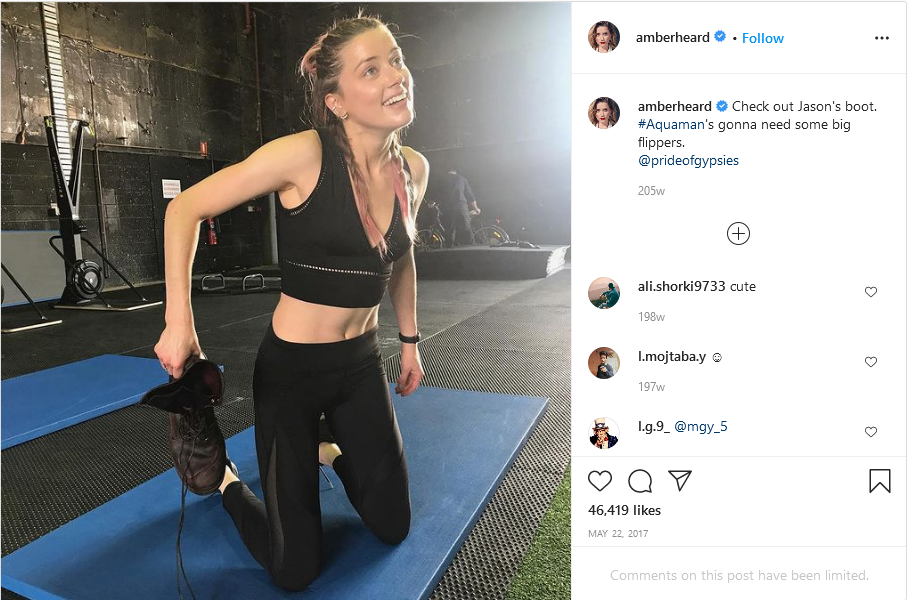 Amber Heard Workout Aquaman1