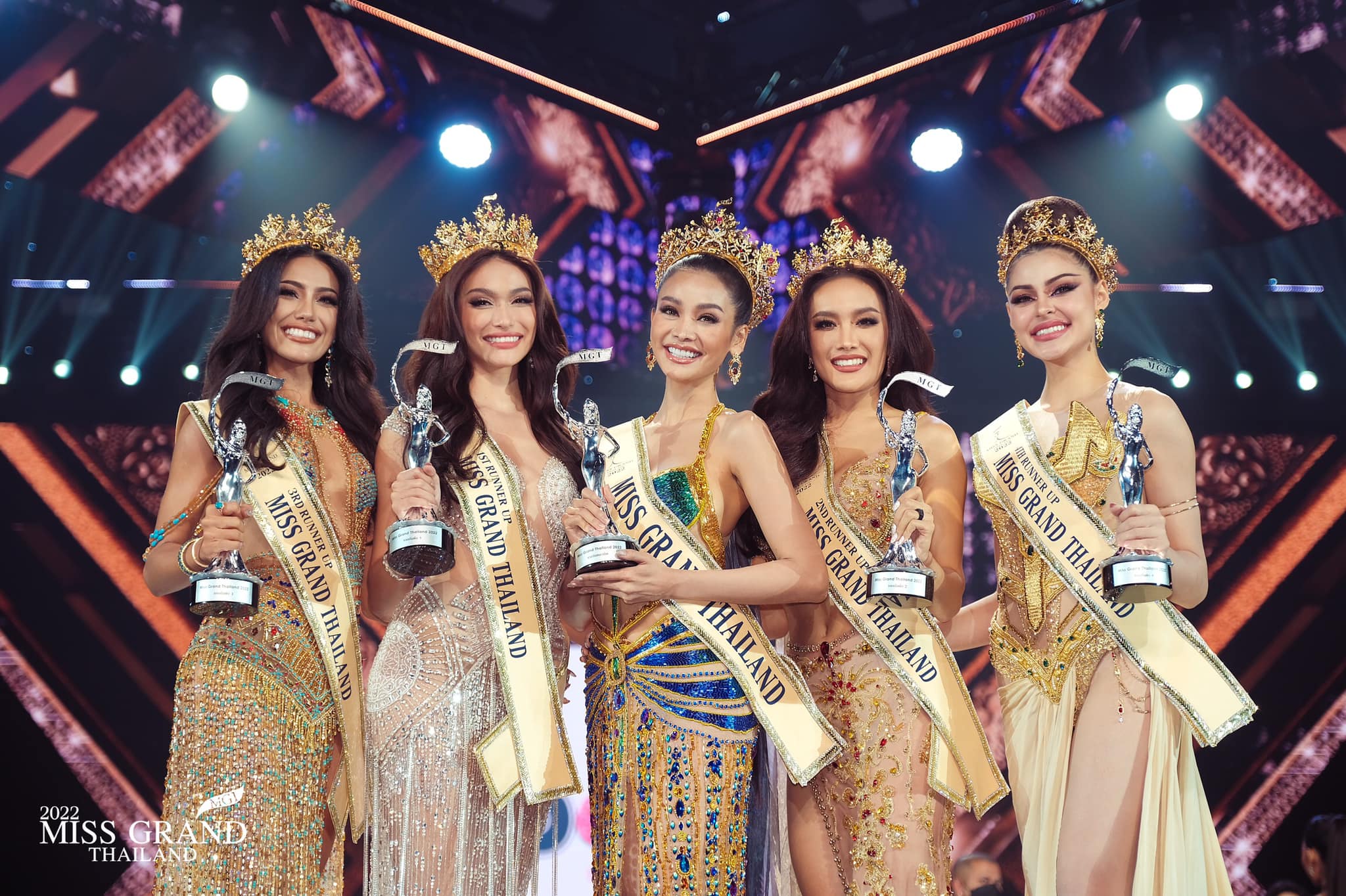 Các ngôi vị Á hậu 2,3,4 của Miss Grand Thailand 2022