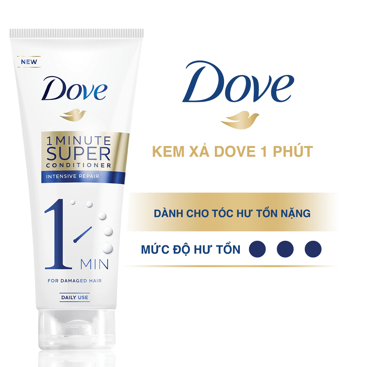 dưỡng tóc khô xơ bằng dầu xả Dove
