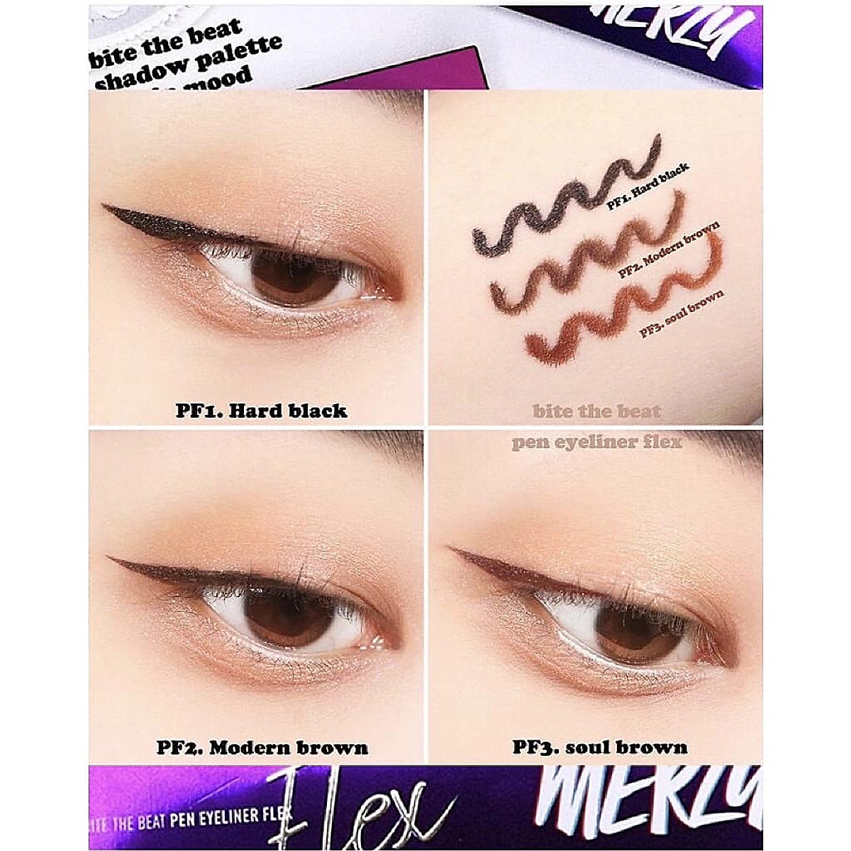 Kẻ mắt nước Merzy Bite The Beat Pen Eyeliner Flex đẹp 
