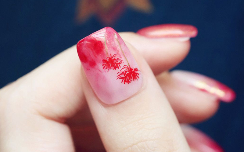 Hướng dẫn vẽ móng tay mẫu nail vẽ hoa đơn giản đẹp khiến nàng mê mẩn