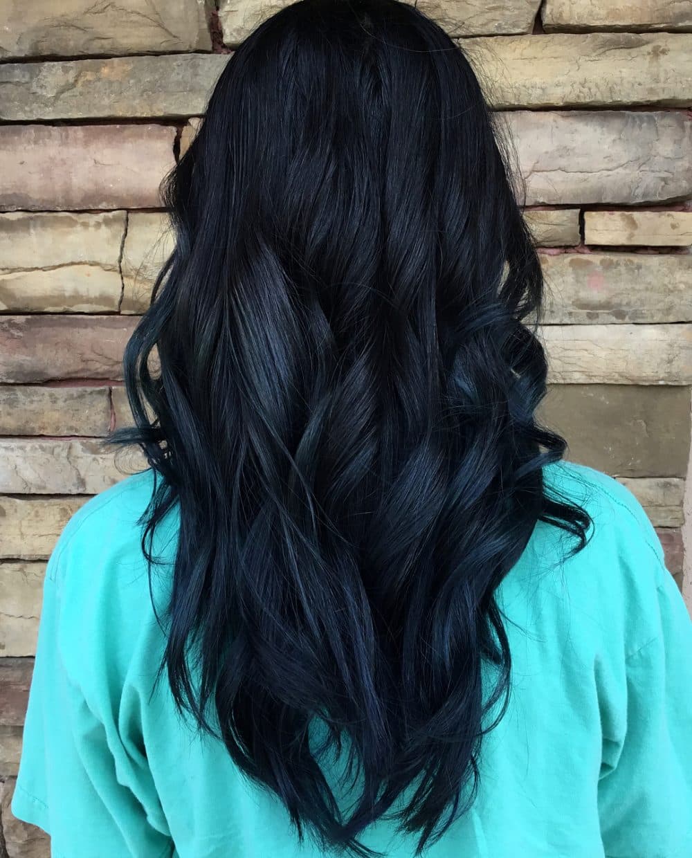 Nhuộm tóc màu xanh khói đậm - đẹp365