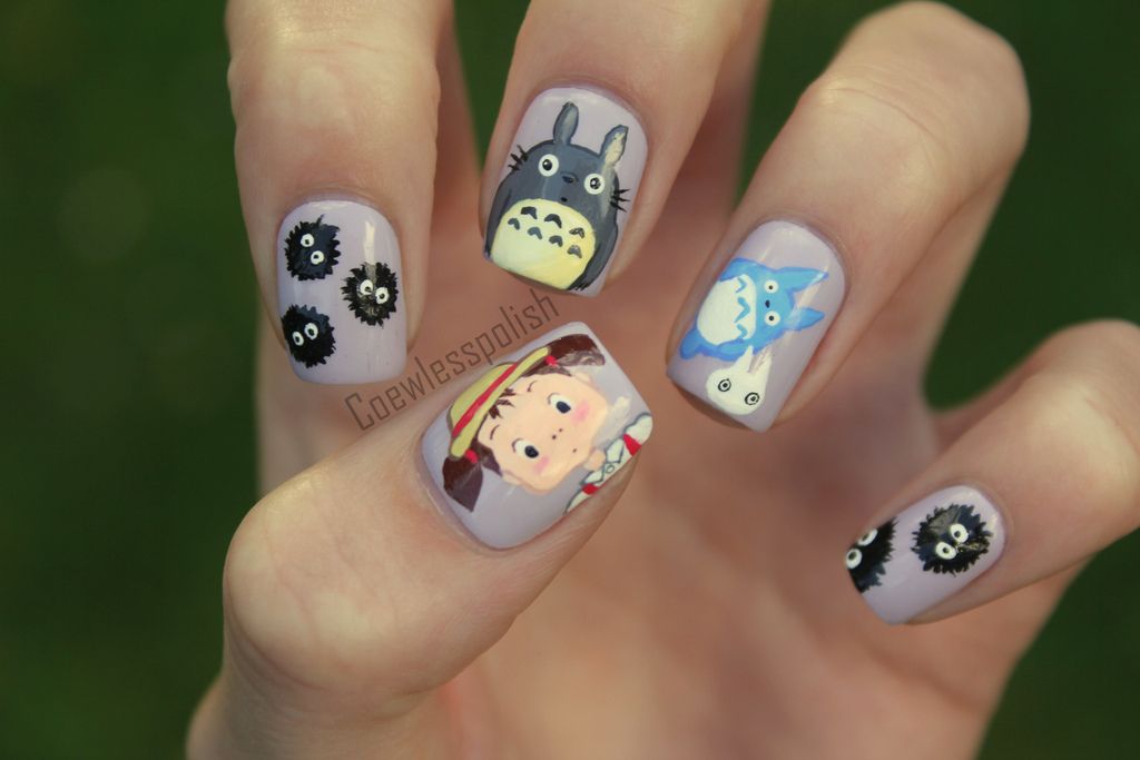 Nail hoạt hình Totoro