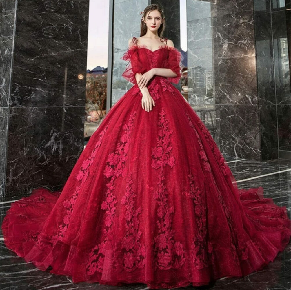 Top mẫu áo dài cưới màu đỏ duyên dáng ưa chuộng nhất hiện nay  Áo Dài Tài  Lộc