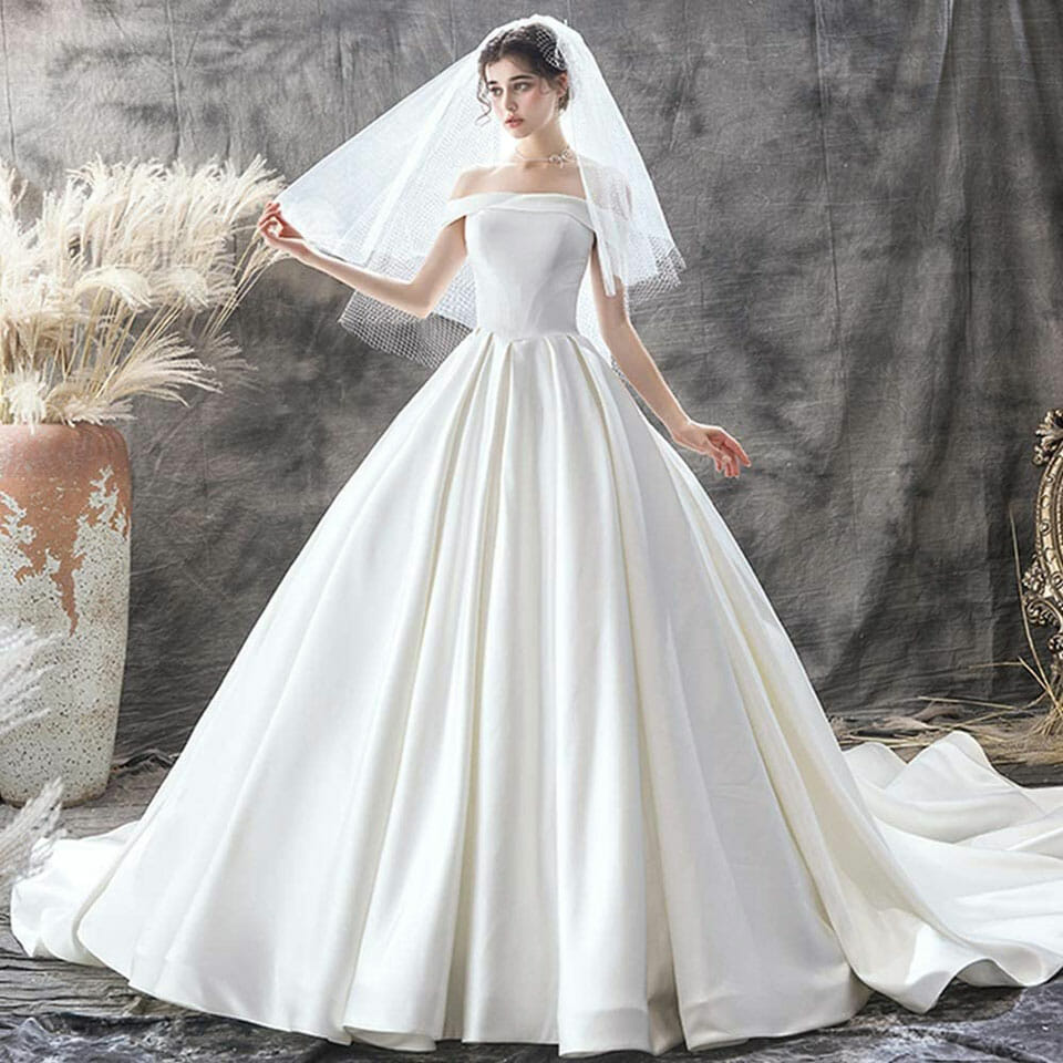 Ngắm nhìn mẫu váy cưới trễ vai gây nghiện  Tu Linh Boutique