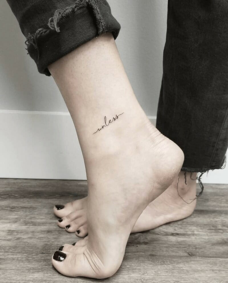 Hình xăm mini ở cổ chân  𝘏𝘪𝘯𝘩  Đỗ Nhân Tattoo Studio  Facebook