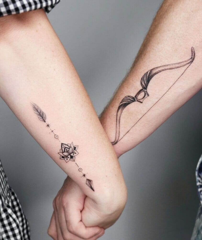 Hình xăm cập đôi đang yêu để  Đỗ Nhân Tattoo Studio  Facebook