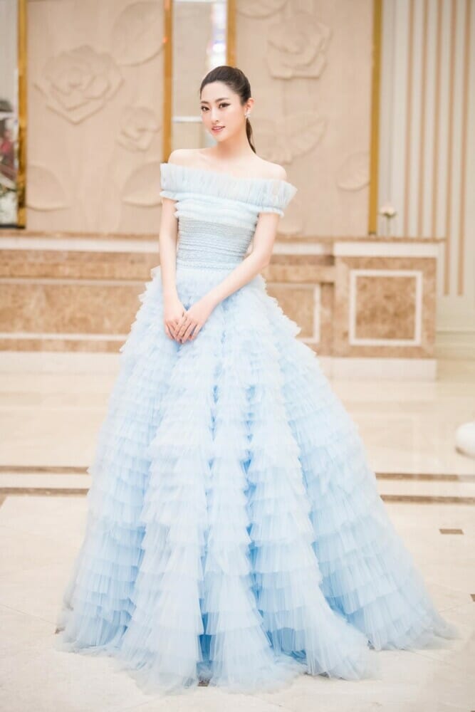 Váy cưới xanh công chúa bồng bềnh  PHƯƠNGs bridal